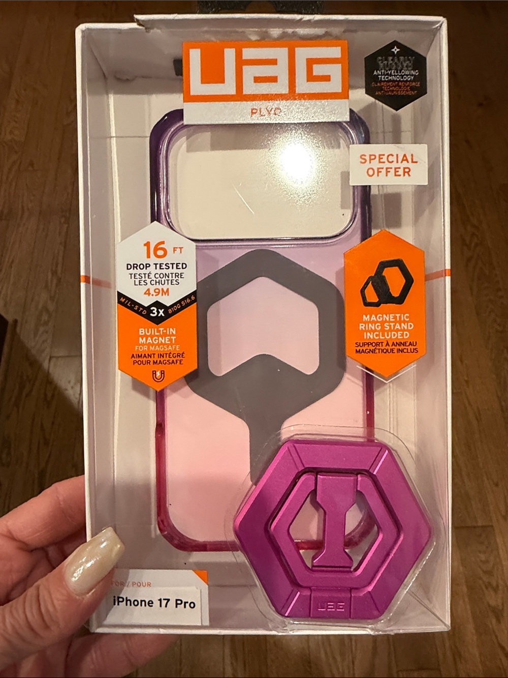 UAG Plyo iPhone 17 Pro case w/ Magnetic Stand *NIB*